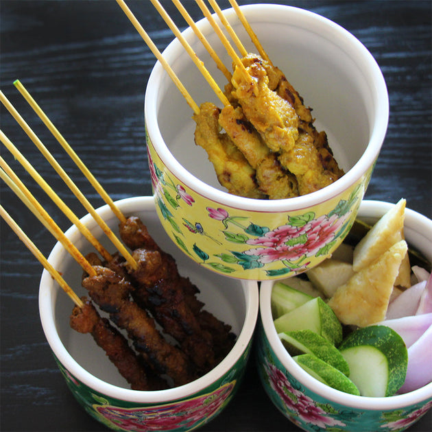 Asian Market Café Mixed Marinated Satay with Condiments (24pc) Buy