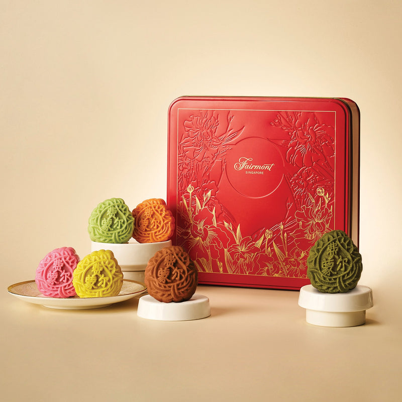 Assorted Non-Alcoholic Mini Snowskin Mooncakes | 特选迷你冰皮月饼 - 无酒精 | Box of Six Pieces