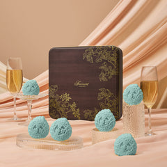 Champagne Truffle Snowskin | 香槟松露巧克力冰皮月饼⁣ | Box of 6 pieces