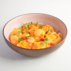 Ravioli di Gamberi con Sugo di Canestrelli