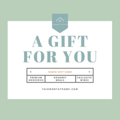 Fairmont At Home Gift Card (Different Denominations Available)